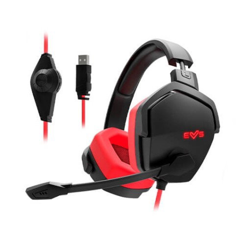 Energy Sistem Auriculares Gaming ESG4 - Sonido 7.1 Surround, Micrófono Boom, LED, Almohadillas de Proteína, Compatible con PC, PS4/5, Switch, Mac