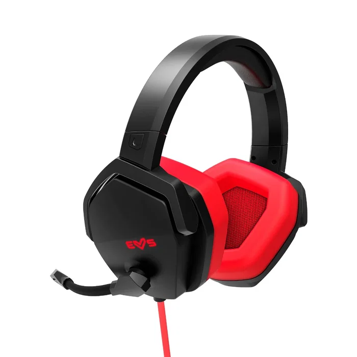 Energy Sistem Auriculares Gaming Diadema Alámbrico USB ESG 4 Virtual 7.1 Surround Black/Red, Boom Mic, Compatible con PC Windows, PS4/PS5, Nintendo Switch