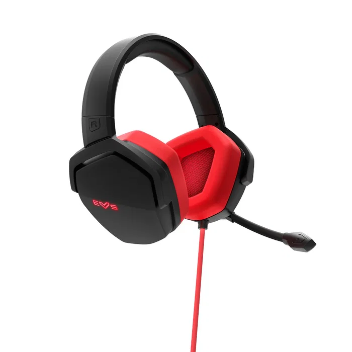 Energy Sistem Auriculares Gaming Diadema Alámbrico USB ESG 4 Virtual 7.1 Surround Black/Red, Boom Mic, Compatible con PC Windows, PS4/PS5, Nintendo Switch