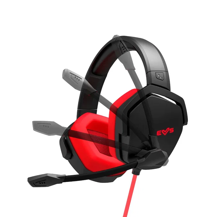 Energy Sistem Auriculares Gaming Diadema Alámbrico USB ESG 4 Virtual 7.1 Surround Black/Red, Boom Mic, Compatible con PC Windows, PS4/PS5, Nintendo Switch