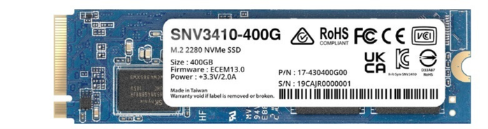 Synology SNV3410 SSD 400GB M.2 2280 NVMe PCIe Gen3