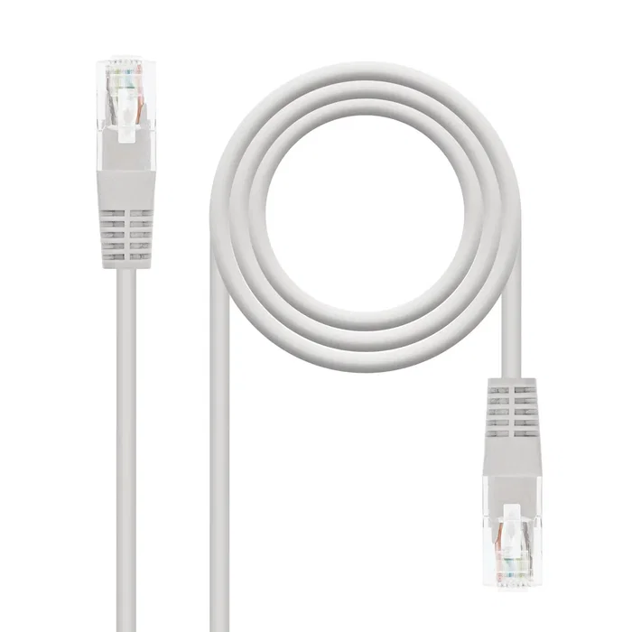 Nanocable 10.20.0401-L150 Cable de red Ethernet RJ45 Cat6 U/UTP 1.5 metros AWG24 100% cobre, blindaje UTP, color Gris, certificaciones RoHS