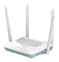 D-Link R15 Eagle Pro AI Router Inalámbrico WiFi 6 AX1500 (1500 Mbps) Doble Banda 2.4GHz/5GHz, 4 Antenas Externas, 3 Puertos Gigabit Ethernet, MU-MIMO, Color Blanco