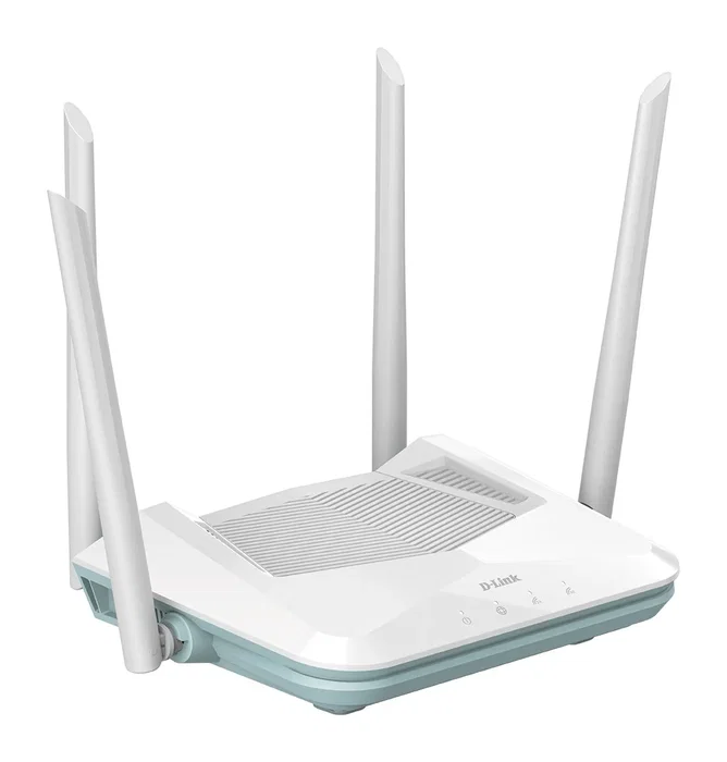 D-Link R15 Eagle Pro AI Router Inalámbrico WiFi 6 AX1500 (1500 Mbps) Doble Banda 2.4GHz/5GHz, 4 Antenas Externas, 3 Puertos Gigabit Ethernet, MU-MIMO, Color Blanco