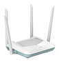 D - Link Router Wifi 6 R15 Eagle Doble Banda 2.4/5 GHz Wi-Fi 6 (802.11ax) 300 Mbps + 1201 Mbps Gigabit Ethernet 3 Puertos LAN Blanco