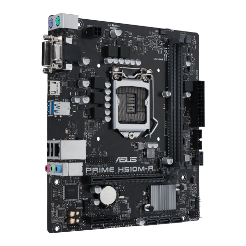 ASUS PRIME H510M-R-SI Placa Base mATX Intel LGA 1200 H510 2DDR4 64GB VGA DVI HDMI GBLAN SATA3 USB3.2