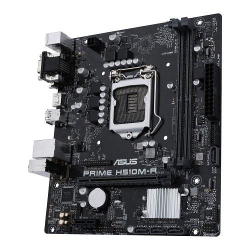 ASUS PRIME H510M-R-SI Placa Base mATX Intel LGA 1200 H510 2DDR4 64GB VGA DVI HDMI GBLAN SATA3 USB3.2