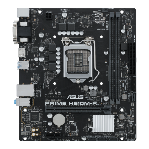 ASUS PRIME H510M-R-SI Placa Base mATX Intel LGA 1200 H510 2DDR4 64GB VGA DVI HDMI GBLAN SATA3 USB3.2