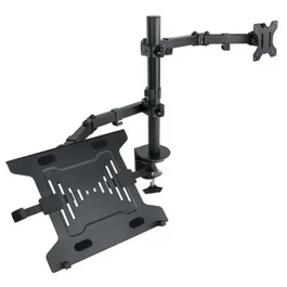 Tooq Soporte de Mesa DB1200TN-B para TV y Portátil de 13-32" y 10-15.6" Orientable Inclinable