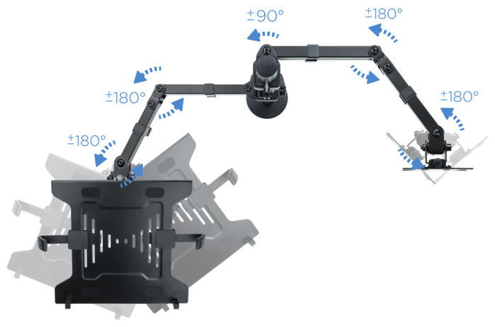 TOOQ Soporte de Mesa DB1200TN-B para Pantalla 13-32 Pulgadas y Portátil Negro TOOQ Soporte de Mesa DB1200TN-B para Pantalla 13-32 Pulgadas y Portátil Negro