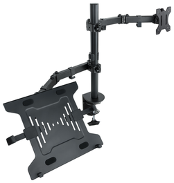 TOOQ DB1200TN-B Soporte de Mesa para Monitor y Portátil 13-32" Doble Brazo Negro Max 8kg
