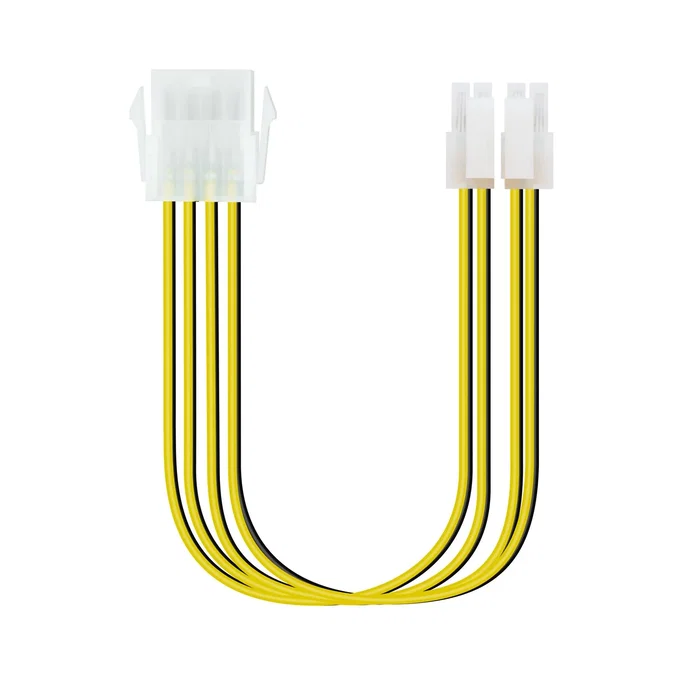 Nanocable Extensión de Cable de Alimentación ATX 8 Pines (4+4) para Fuente de PC de 30 cm - 10.19.1402u Nanocable Extensión de Cable de Alimentación ATX 8 Pines (4+4) para Fuente de PC de 30 cm - 10.19.1402u