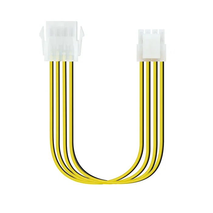 Nanocable Extensión de Cable de Alimentación ATX 8 Pines (4+4) para Fuente de PC de 30 cm - 10.19.1402u Nanocable Extensión de Cable de Alimentación ATX 8 Pines (4+4) para Fuente de PC de 30 cm - 10.19.1402u