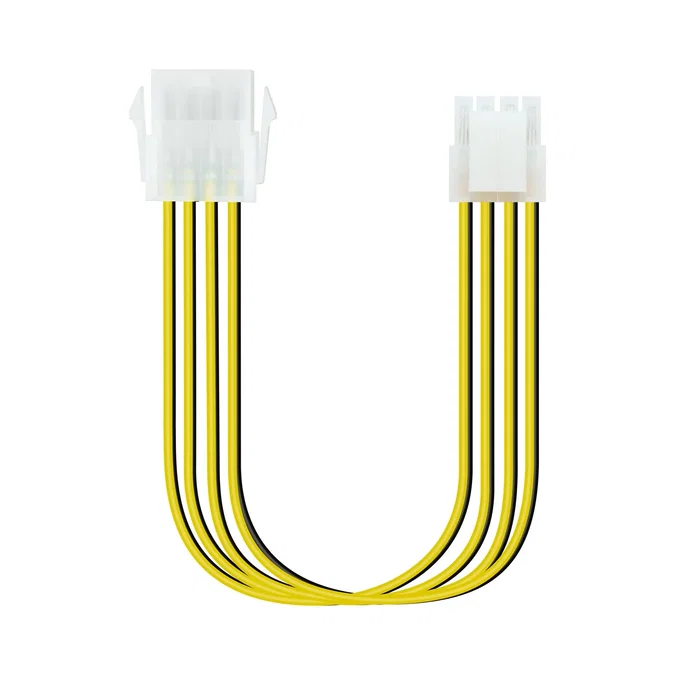 Nanocable Extensión de Cable de Alimentación ATX 8 Pines (4+4) para Fuente de PC de 30 cm - 10.19.1402u Nanocable Extensión de Cable de Alimentación ATX 8 Pines (4+4) para Fuente de PC de 30 cm - 10.19.1402u