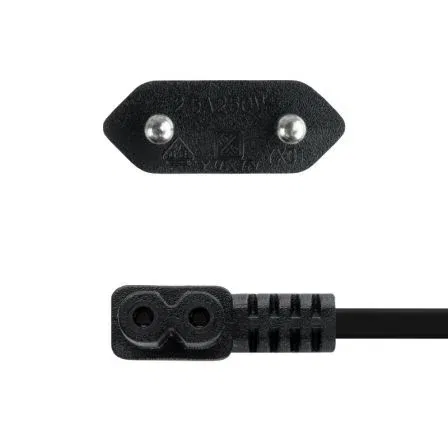 Nano Cable 10.22.0503 Cable de Alimentación Acodado CEE7/16 Macho a C7 Hembra, Negro, 3m Nano Cable 10.22.0503 Cable de Alimentación Acodado CEE7/16 Macho a C7 Hembra, Negro, 3m