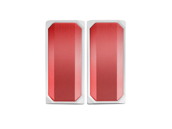 Mars Gaming Altavoces MSRGBW Blanco 15W 2.0 Bluetooth 5.0 y Jack, con Iluminación RGB y Control Box para PC, Consola, TV o Smartphone