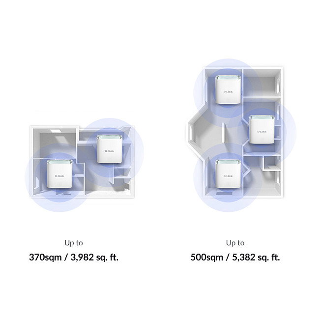 D-Link EAGLE PRO AI AX1500 Sistema Mesh Wi-Fi 6 (Pack de 3)