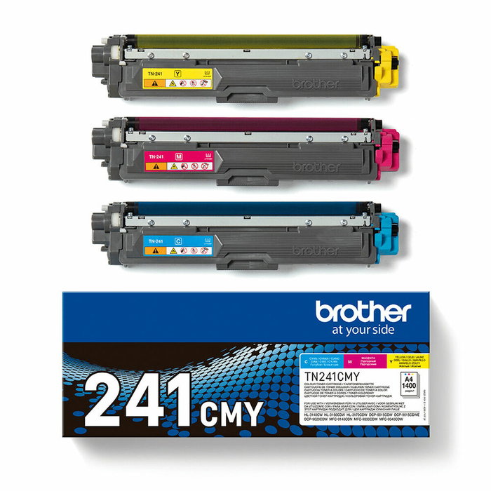 Brother TN241CMY Multipack de Tóner Cian, Magenta y Amarillo