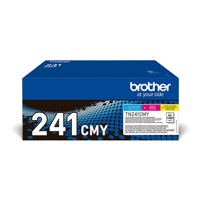 Brother TN241CMY Multipack de Tóner Cian, Magenta y Amarillo