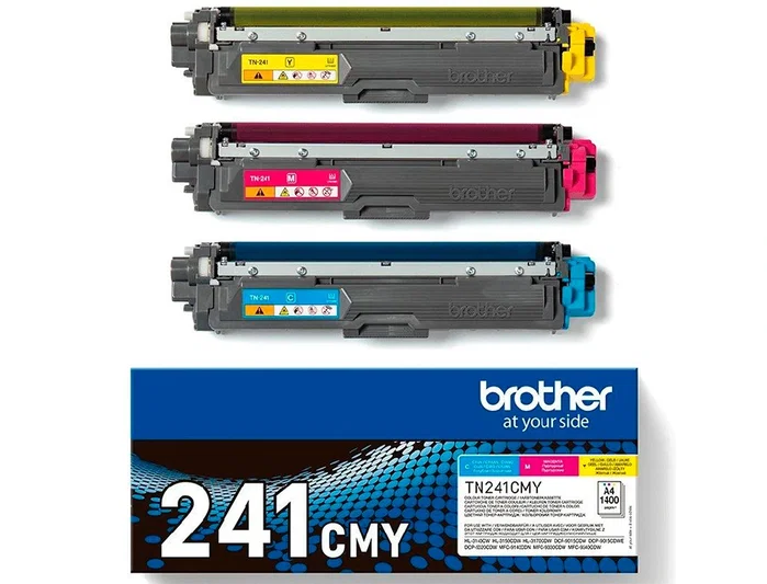 Brother TN241CMY Multipack de Tóner Cian, Magenta y Amarillo