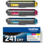 Brother TN241CMY Multipack de Tóner Cian, Magenta y Amarillo