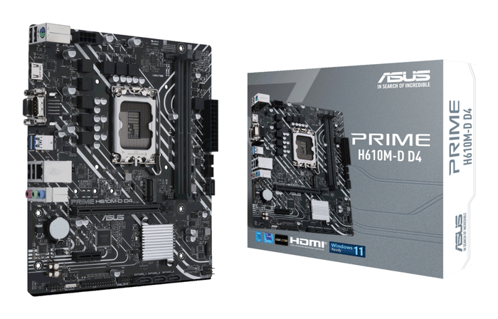Asus Prime H610M-D D4 Micro ATX DDR4 LGA 1700