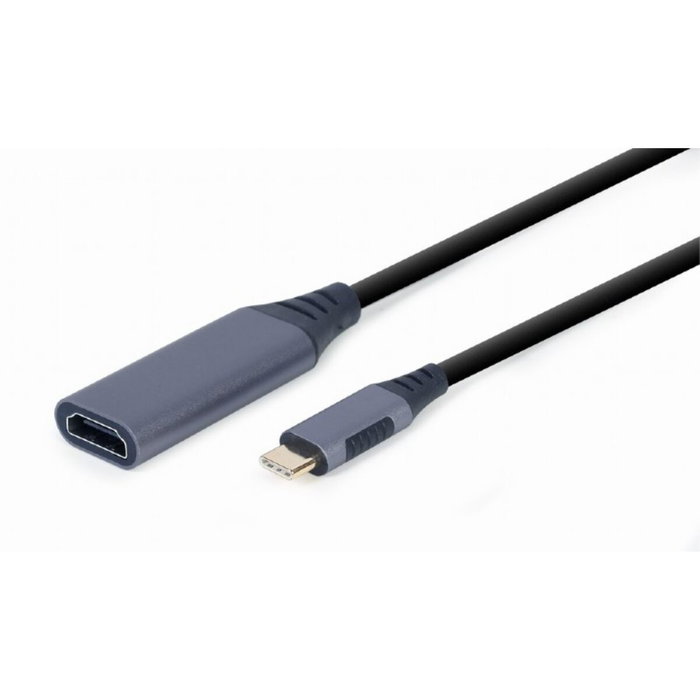 GEMBIRD Adaptador de cable de video USB Tipo C a HDMI A-USB3C-HDMI-01 Negro, Gris