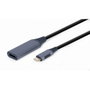 GEMBIRD Adaptador de cable de video USB Tipo C a HDMI A-USB3C-HDMI-01 Negro, Gris