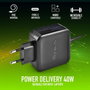 NGS Cargador Universal de Pared 45W USB-C W-45WTYPEC Negro