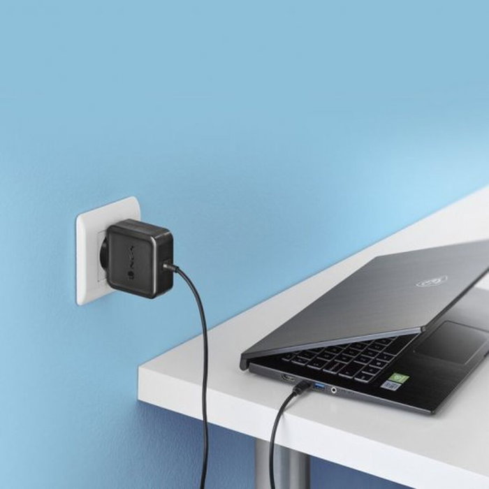 NGS Cargador Universal de Pared 45W USB-C W-45WTYPEC Negro