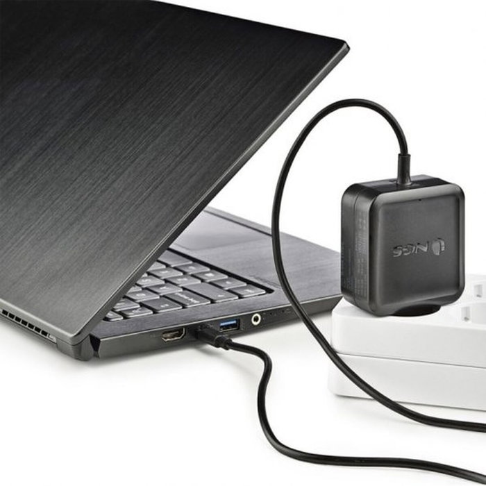 NGS Cargador Universal de Pared 45W USB-C W-45WTYPEC Negro