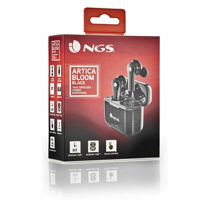 NGS Artica Bloom Auriculares Inalámbricos Negro con Estuche de Carga NGS Artica Bloom Auriculares Inalámbricos Negro con Estuche de Carga