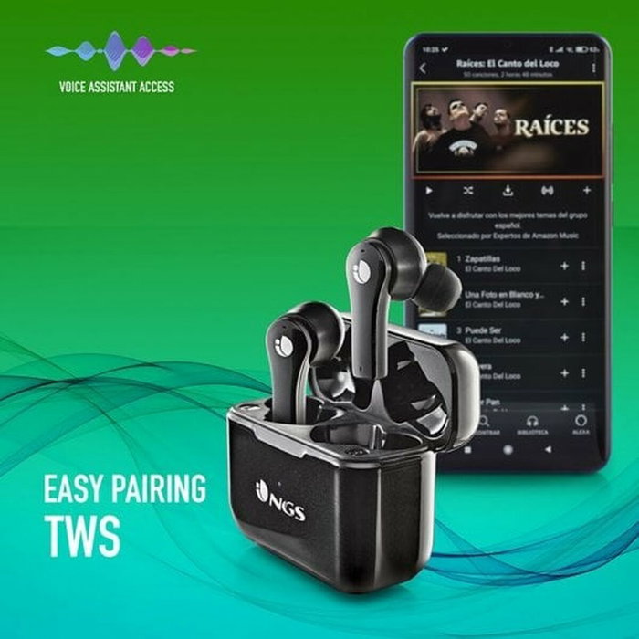 NGS Artica Bloom Auriculares Inalámbricos Negro con Estuche de Carga NGS Artica Bloom Auriculares Inalámbricos Negro con Estuche de Carga