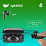 NGS Artica Bloom Auriculares Inalámbricos Negro con Estuche de Carga