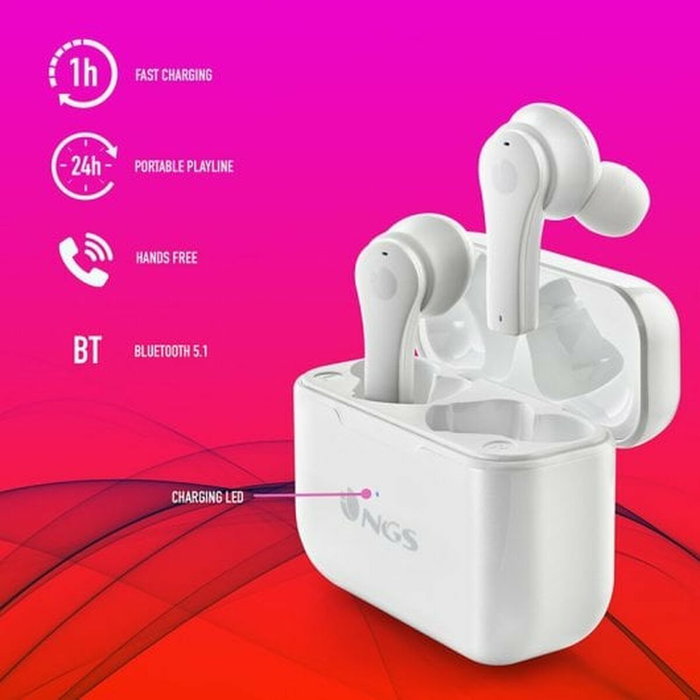 NGS Ártica Bloom Auriculares Inalámbricos Blanco NGS Ártica Bloom Auriculares Inalámbricos Blanco