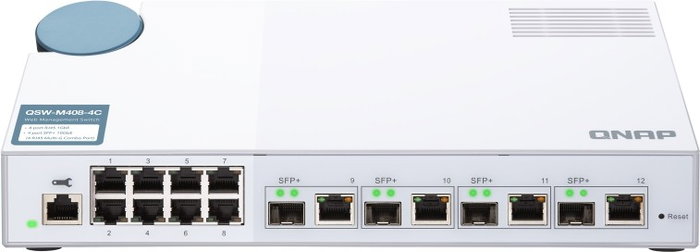 QNAP QSW-M408-4C Switch Gestionado L2 Gigabit Ethernet Blanco
