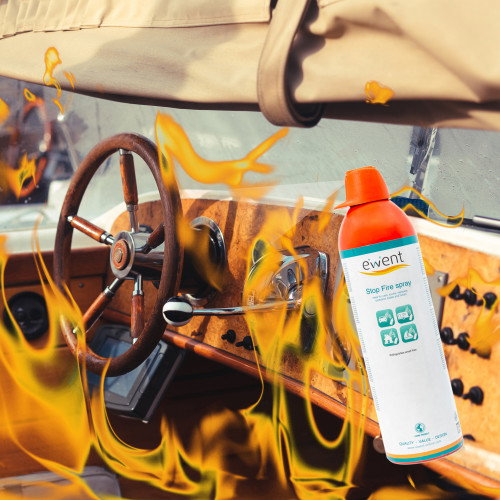 Ewent Spray Extintor para Fuegos, Ideal para Coches, Caravanas y Camiones