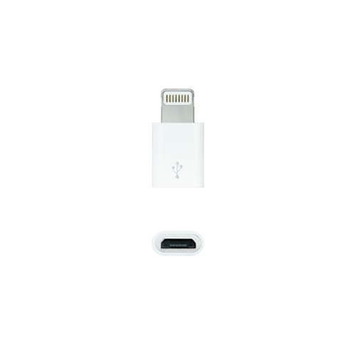 Nanocable Adaptador Lightning a Micro USB Hembra/Macho Blanco 10.10.4100