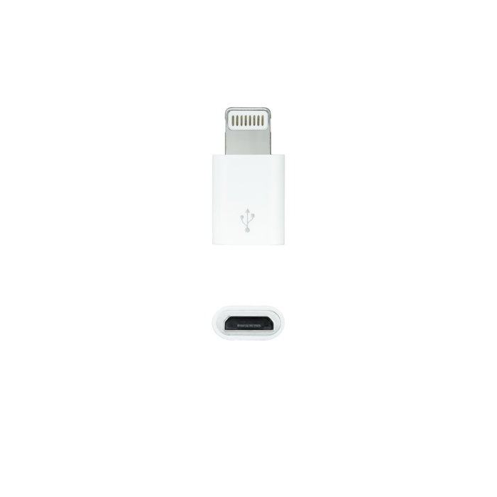 Nanocable Adaptador Lightning a Micro USB Blanco 10.10.4100