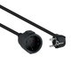 Nanocable Cable de Alimentación Alargador Schuko Negro 2 m