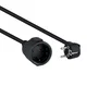 Nanocable Cable Alargador Schuko Negro 2m