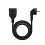 Nanocable Cable de Alimentación Alargador 3 m, Schuko Negro