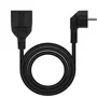 Nano Cable 10.22.0603-BK Cable de Corriente con Conectores Schuko Macho-Hembra, 3m, Negro