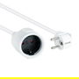 Nano Cable 10.22.0605-W Cable Alargador de Corriente Schuko Hembra - Schuko Macho 5m Blanco
