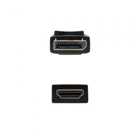 Nano Cable 10.15.4300 Cable Conversor DisplayPort Macho a HDMI Macho, Negro, 50cm, Soporta 4K x 2K