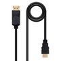 Nanocable Cable Conversor DisplayPort a HDMI, 0,5 m, Negro