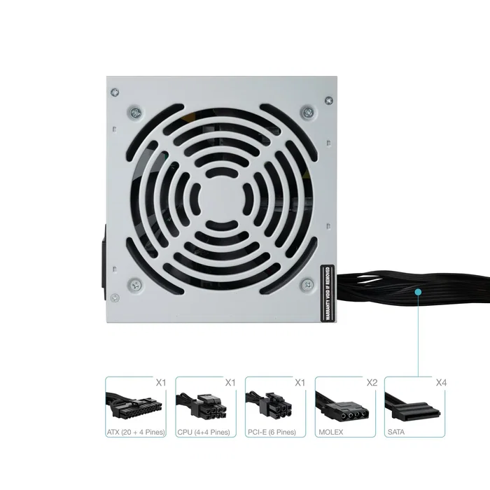Tooq TQAPOLO-500SP 500W ATX Plata