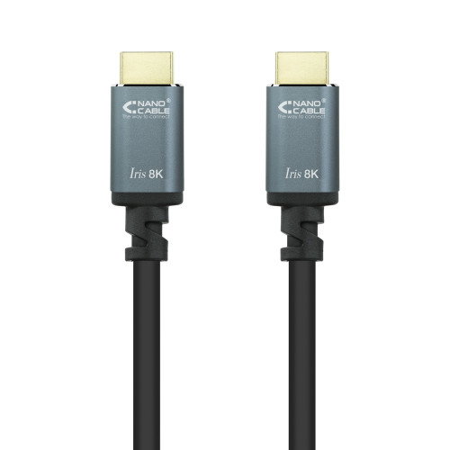 Nanocable Cable HDMI 2.1 IRIS 8K 1.5 m Negro