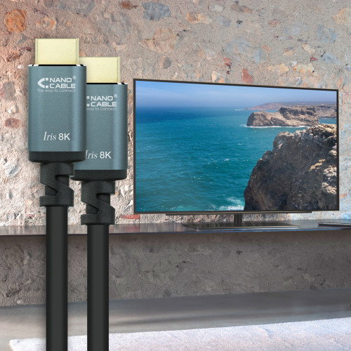 Nanocable Cable HDMI 2.1 IRIS 8K 1.5 m Negro