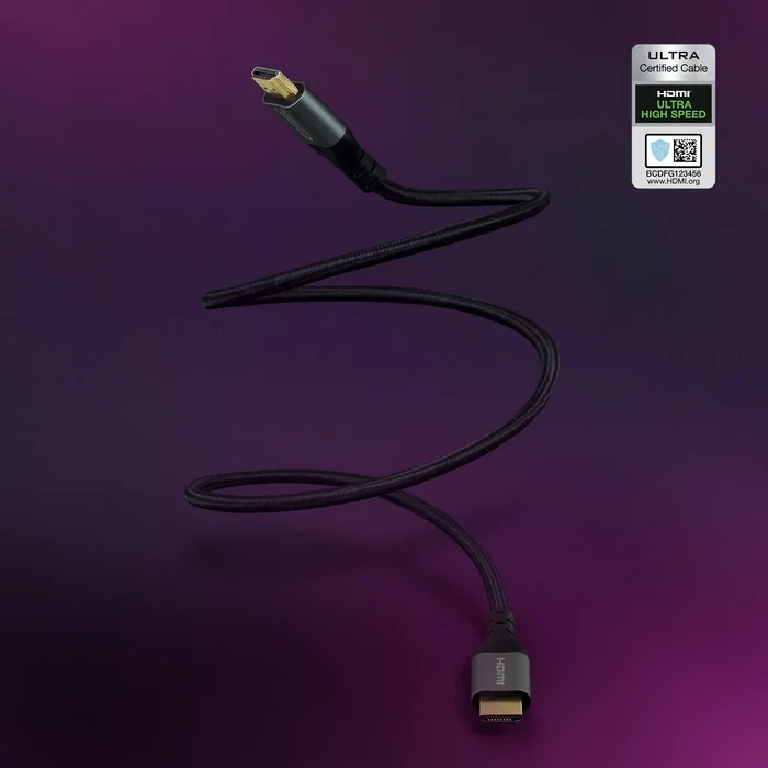 Nanocable 10.15.8101 Cable HDMI 2.1 Ultra High Speed Certificado, 8K 60Hz 4K 120Hz, 48 Gbps, eARC, HDR, Macho-Macho, 1 m, Negro Nanocable 10.15.8101 Cable HDMI 2.1 Ultra High Speed Certificado, 8K 60Hz 4K 120Hz, 48 Gbps, eARC, HDR, Macho-Macho, 1 m, Negro